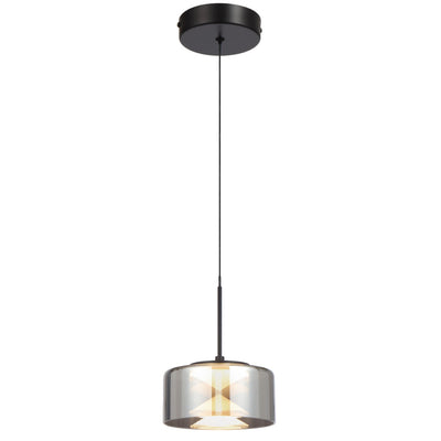 Cedro 1 LED Pendant Light — Black