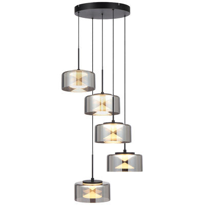 Cedro 5 LED Pendant Light — Black