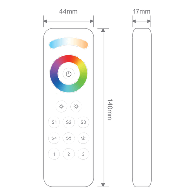 Domus CHAM REM 5C/ Rf + Bluetooth Rgb+tw Rc