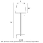 CLIO RECHARGEABLE TABLE LAMP