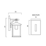 Coby Exterior Wall Light Small/Large