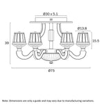Cognac Led Ceiling Light