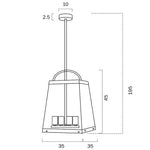 Colair 4 Light Pendant