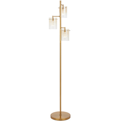 Crevil 3 LED Floor Lamp — Antique Gold