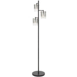 Crevil 3 LED Floor Lamp — Black