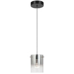 Crevil 1 Pendant Light — Black