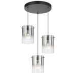 Crevil 3 Pendant Light — Black