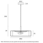 Cusco 50Cm Pendant Light Small