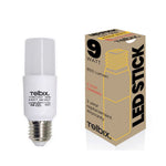 E27 T37 9W LED Tubular Globe Opal Step Dimmable — 6000K