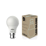 B22 A60 9W LED Globe Opal Non-Dimmable — 6000K