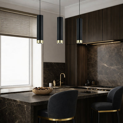 Dakota Modern LED Cylinder Pendant Light — lifestyle