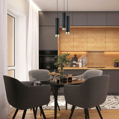 Dakota Modern LED Cylinder Pendant Light — lifestyle