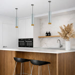 Dakota Modern LED Cylinder Pendant Light — lifestyle