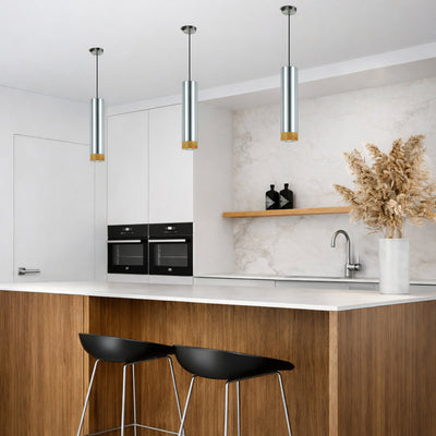 Dakota Modern LED Cylinder Pendant Light — lifestyle