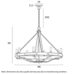 Darien 8 Pendant Light