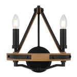 Darien Wall Light — Wood| Black