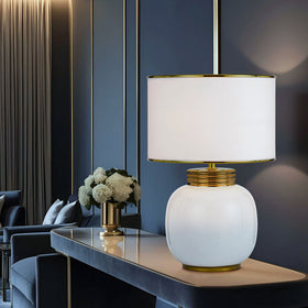 Davila Ceramic Table Lamp — lifestyle