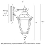 Delfino Outdoor Wall Light 1Lt