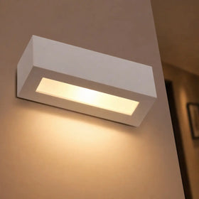 Desota Gypsum Indoor Wall Light — lifestyle