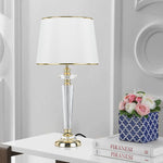 Contemporary Crystal Table Lamp — lifestyle