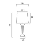 Contemporary Crystal Table Lamp