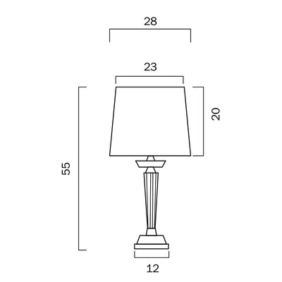 Contemporary Crystal Table Lamp
