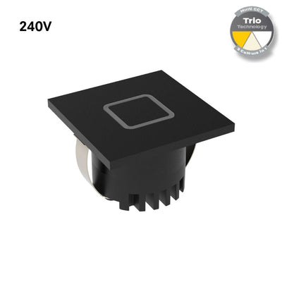 Domus AURA 240V SQR 3W LED TRIO IP20 Steplight