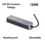 Domus DRIVER-24V-IP67-DIM - 30W/60W/100W/150W/200W 24V DC Constant Voltage Dimmable Outdoor LED Driver