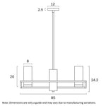 Eamon Pendant Light 8Lt