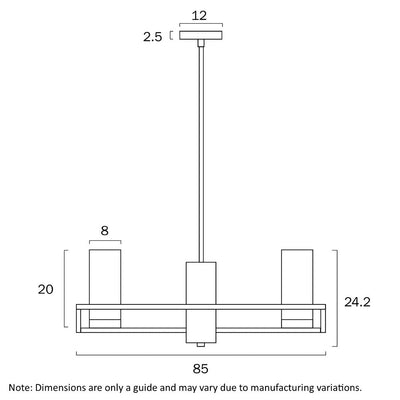 Eamon Pendant Light 8Lt