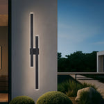 Ebiza Twin LED Exterior Wall Light — lifestyle