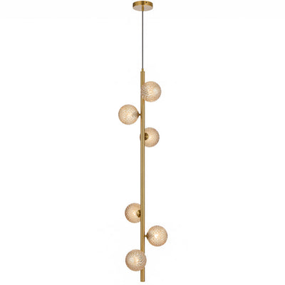 Elson 6 Pendant Light — Amber Tear
