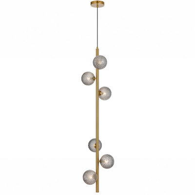 Elson 6 Pendant Light — Smoke Tear