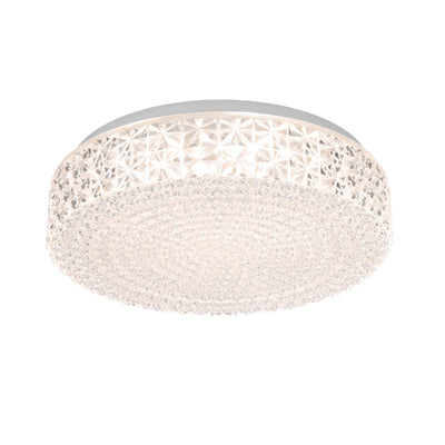 Eltz 28Cm 18W 3Cct LED Oyster Non-Dimmable Ceiling Light — Clear