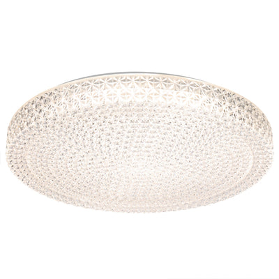 Eltz 50Cm 50W 3Cct LED Oyster Dimmable Ceiling Light — Clear