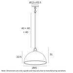 Emerson 45Cm Pendant Light