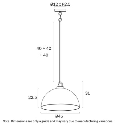 Emerson 45Cm Pendant Light