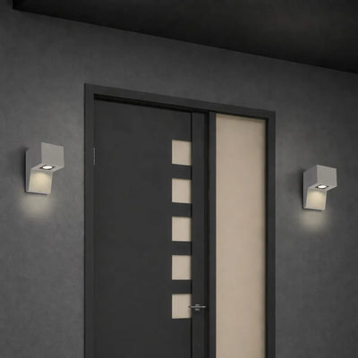 Engar Gypsum Exterior Wall Light — lifestyle