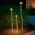 Enoki 24V Exterior LED Post Spike Light Set Of 3 — lifestyle