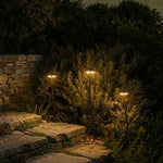 Enoki 24V Exterior LED Post Spike Light Set Of 3 — lifestyle