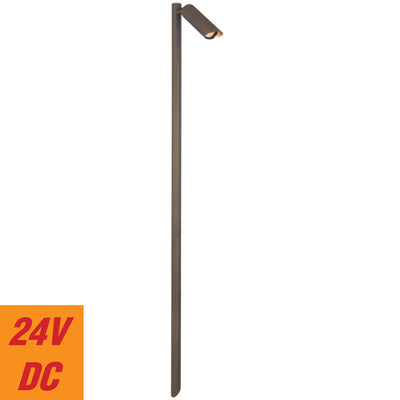 Eslen 24V Exterior LED Post Spike Light — Antique Brass