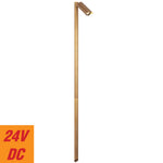 Eslen 24V Exterior LED Post Spike Light — Natural Brass