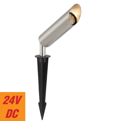 Eslen 24V Exterior LED Spike Spot Light — Stainless Steel