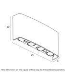 Eyvor 8 LED Wall Light