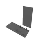 End Caps to suit Deep Low Voltage Track in Black Havit Commercial - HCP-10291-HE-EC
