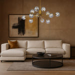 FELTON 12 LIGHT PENDANT BLACK — lifestyle