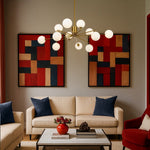 FELTON 12 LIGHT PENDANT BLACK — lifestyle