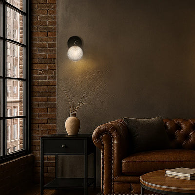 FELTON 1 LIGHT WALL LIGHT BLACK — lifestyle