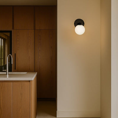 FELTON 1 LIGHT WALL LIGHT BLACK — lifestyle