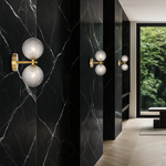 FELTON 2 LIGHT WALL LIGHT BLACK — lifestyle